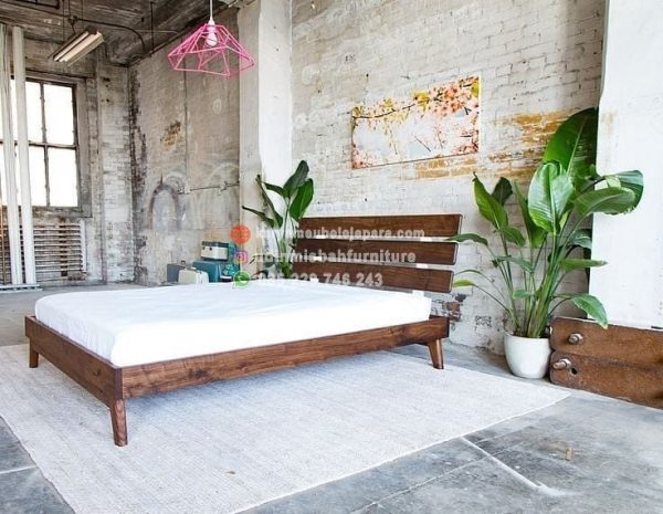 Tempat tidur minimalis modern multifungsi
